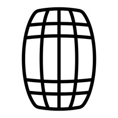 Barrel Line Icon Design