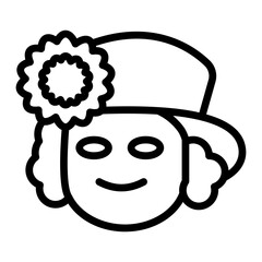 Queen Line Icon Design