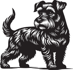 Dog vector art illustration icon 2024