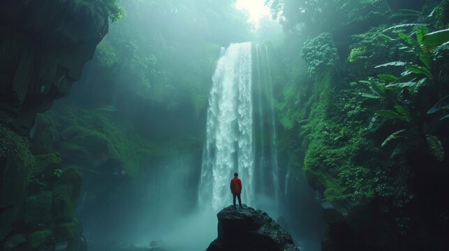 Air Terjun di Tengah Hutan