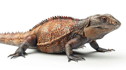 Fototapeta premium iguana, white background 