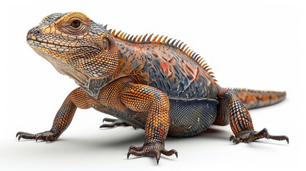Obraz premium iguana, white background 