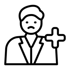 Patient Line Icon Design