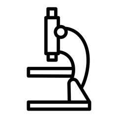 Microscope Line Icon Design