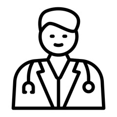 Doctor Line Icon Design
