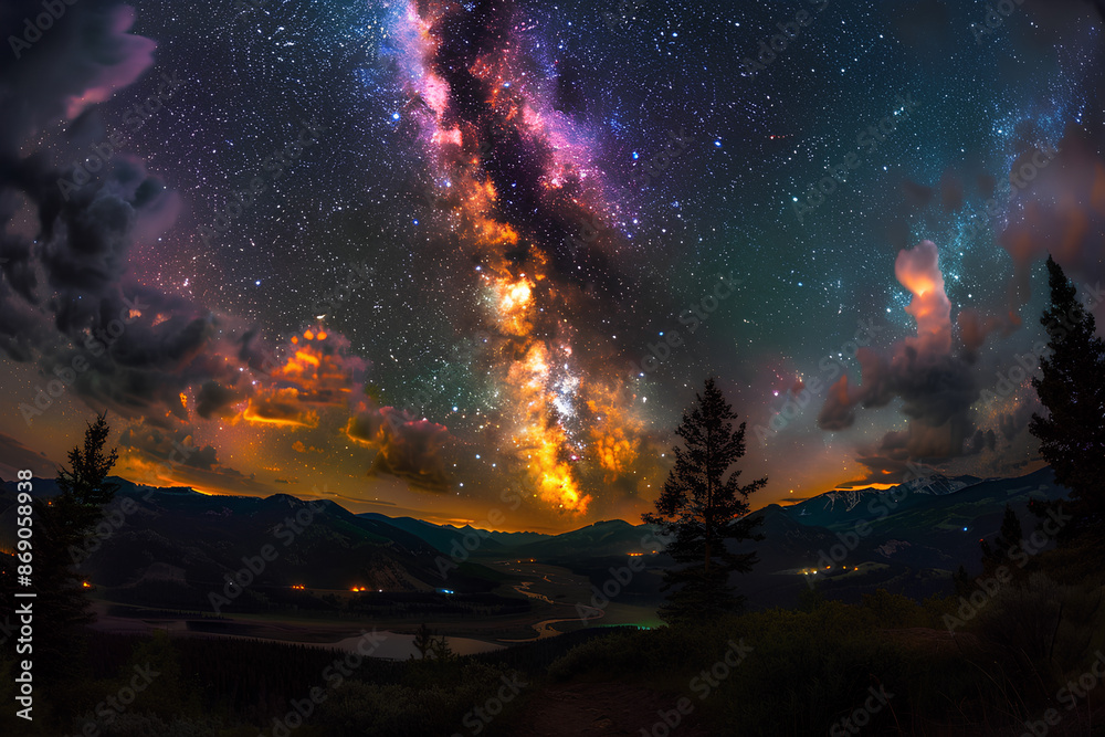 Poster a cosmic confluence of energy, where the boundaries between realities blur and anything is possible.