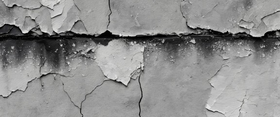 Obraz premium Old wall panorama texture of a weathered cement extreme close-up