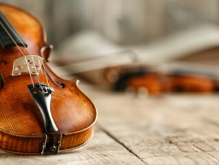 Elegant Violinist in Orchestral Concert: Graceful Performance Capture