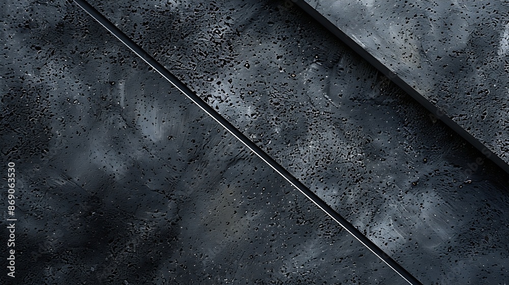 Aufkleber Top view image of abstract asphalt or cement background Geometric shapes : Generative AI