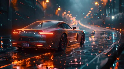 How the brain works in self-driving cars Visualize through abstract representations of AI algorithms. - Powered by Adobe