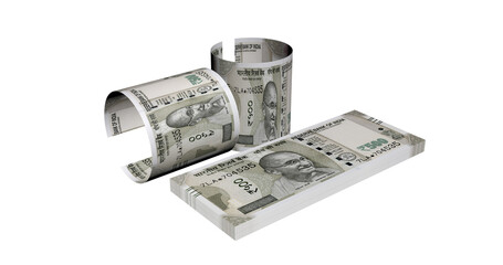 500 Rupee Note Money 3D Illustration budget graphics 1