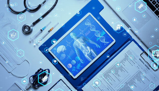 Medical devices and medical technology concept. MedTech.