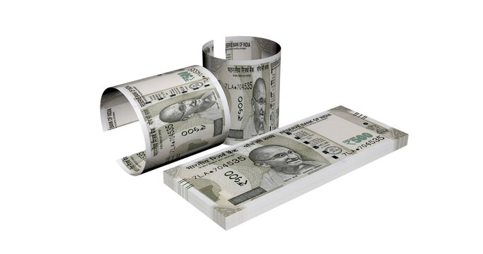 500 Rupee Note Money 3D Illustration budget graphics 1