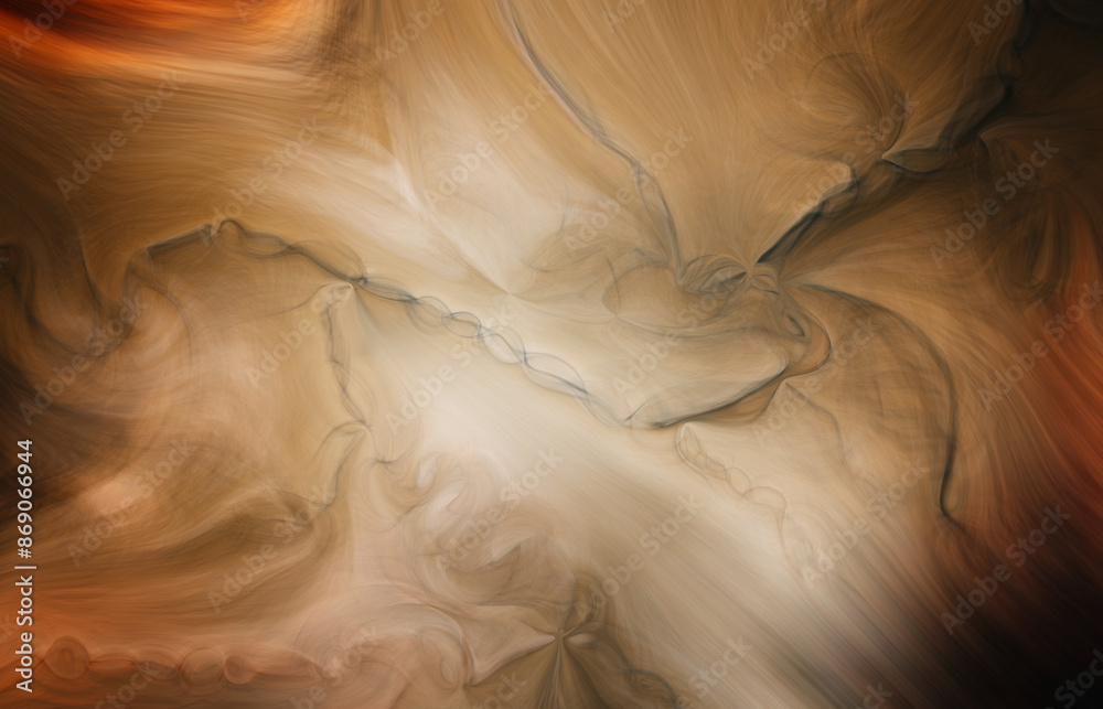 Poster abstract orange blur texture. blurred veins water stream backdrop with a smoke style. smooth motion 