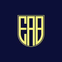 eab letter logo design