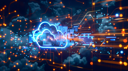 Automated Data Migration Tools for Cloud Adoption, automated data migration tools for cloud adoption with an image showing data migration processes automated through cloud-based tool