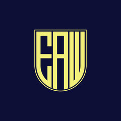 eaw letter logo design