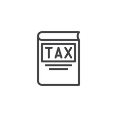 Tax Code line icon