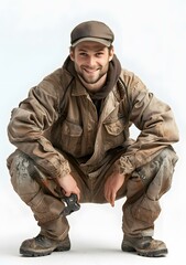 Fototapeta premium Construction worker portrait