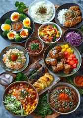A table full of delicious food