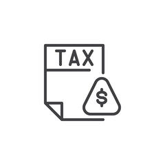 Tax Penalty line icon