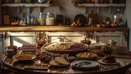 Sugar and spice Rustic indulgence on display, AI Generative