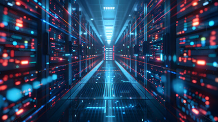 Data Warehousing and Business Intelligence, the concept of digital data organization with an image featuring data warehousing and business intelligence solutions