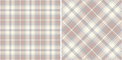 Vector striped pattern or checkered pattern. Tartan, textured seamless twill for flannel shirts, duvet covers, other autumn winter textile mills. Vector Format