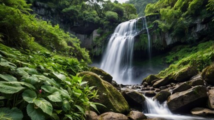 Fototapeta premium waterfall in the forest