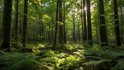 Fototapeta premium forest in the morning