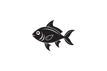 fish on white background