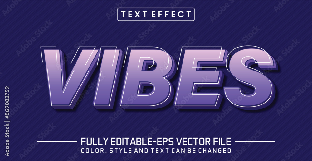 Poster Vibes font Text effect editable