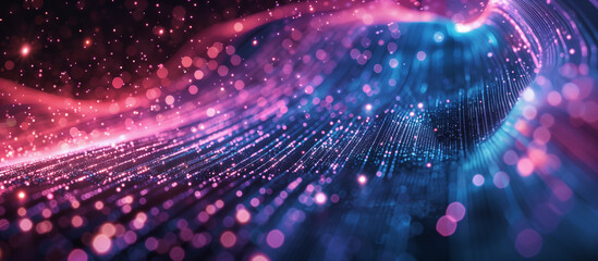 Digital background, PPT material, neural network, artificial intelligence, data transmission particles, ray particles, digital archives, sound and graphic presentations, science, education, etc.