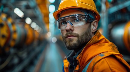 Industrial Engineer in a Modern Factory - Generative AI