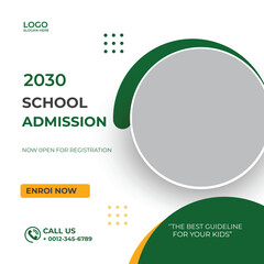 Business School admission education Web Banner Template Design 