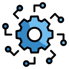 Automation Diffuse  Icon Element For Design