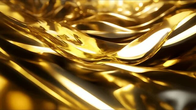 Gold Abstract 3D-Render Background