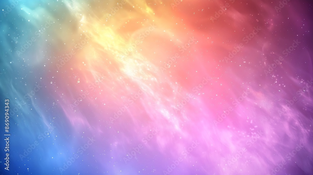 Aufkleber 4k beautiful color gradient background with noise abstract pastel holographic blurred grainy gradien