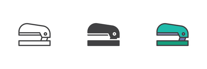 Stapler different style icon set