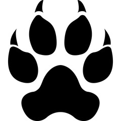 Fototapeta premium Animal Paw Print Vector