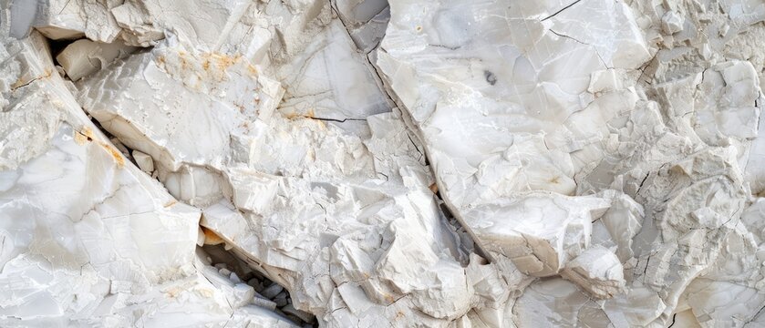 Panoramic close-up, high detail scan of dolomite material, Generative AI
