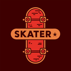 Skateboard Logo Vintage for your community or business