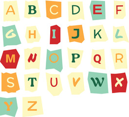 Playful Alphabet Vector 
