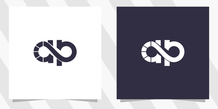 letter ap pa logo design vector