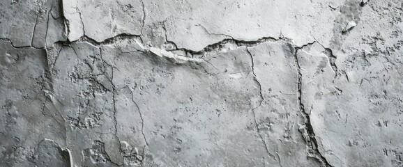 Obraz premium Soft Gray Concrete Texture With Minimal Cracks , Wallpapers HD, Background