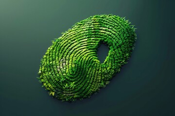Green Fingerprint - A Symbol of Nature
