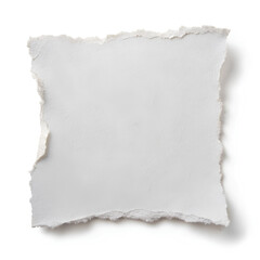 White Ripped torn paper edges isolated on white background, Clipping path
