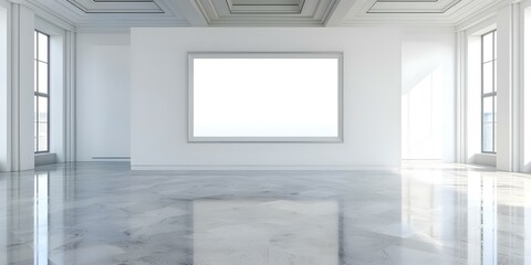 Glass plaque on white wall. Concept Modern Interior Decor, Glass Plaque Design, White Wall Accents