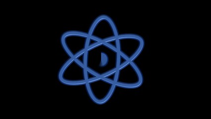 Blue Science Symbol Spiral Animation - Powered by Adobe