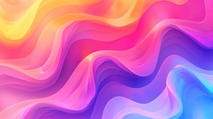 Obraz premium Abstract colorful wavy background with vibrant gradients.